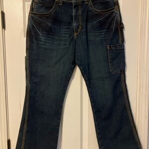 Bulwark FR 2112 Stretch Denim Dungaree Jeans Cat 2 Size 34x 28 NWT!